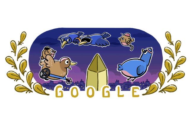 Doodle faz referência aos atletas e as competições paralímpicas que começam hoje em Paris | Reprodução