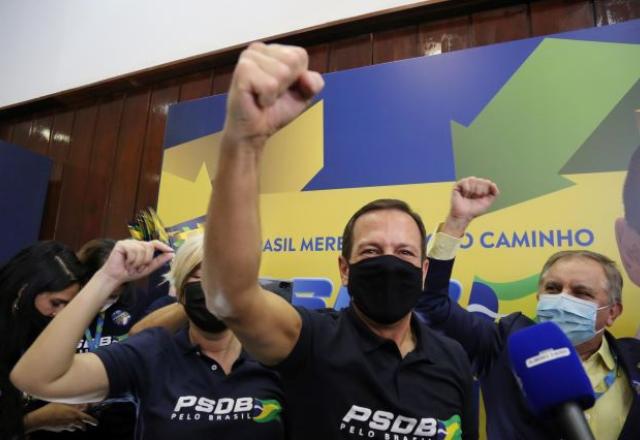 Doria recebeu mais votos que o governador Eduardo Leite (Rio Grande do Sul) e o ex-prefeito de Manaus Arthur Virgílio (Reprodução)