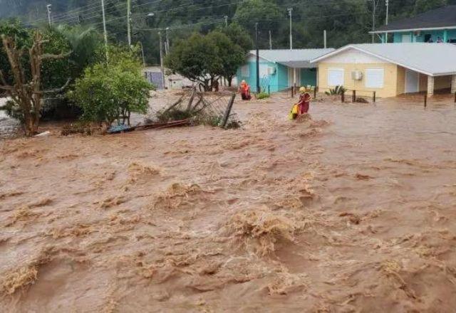 Durante a madrugada, enchentes atingiram o vale do Taquari | Prefeitura de Nova Bassano