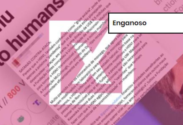 É enganoso que fundação de Bill Gates tenha financiado pesquisa para tornar gripe aviária transmissível para humanos | Projeto Comprova