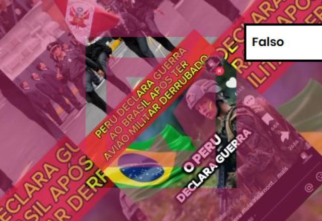 É falso que o Peru declarou guerra ao Brasil | Projeto Comprova