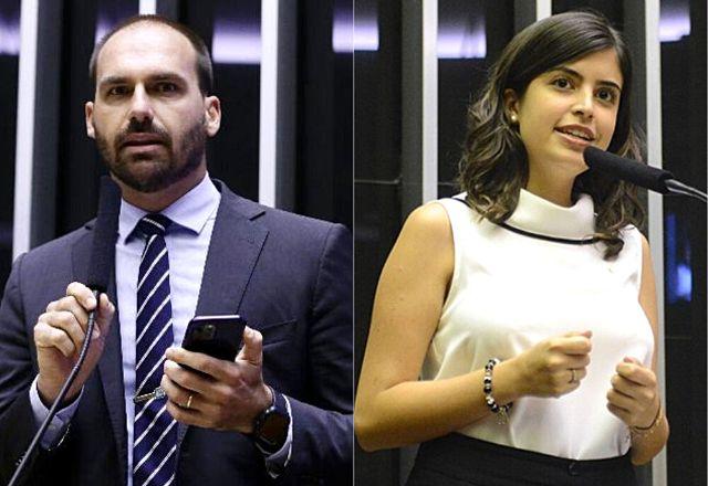 Eduardo Bolsonaro e Tabata do Amaral