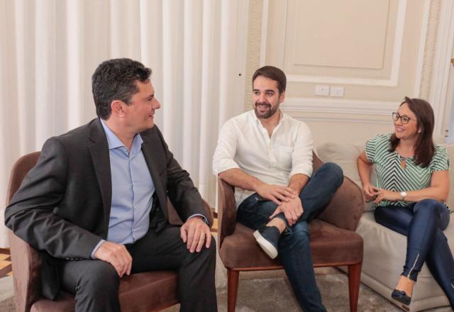 Eduardo Leite recebe Sergio Moro e falam sobre Brasil justo para todos
