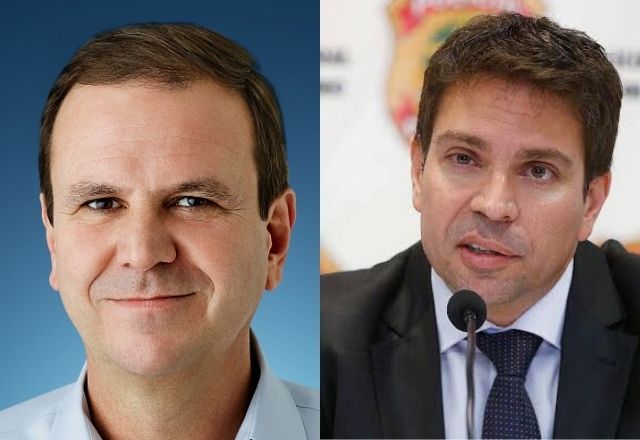 Atual prefeito do Rio de Janeiro, Eduardo Paes, e o deputado federal Ramagem | Reprodução/Redes sociais