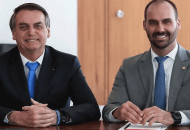 Eduardo e Jair Bolsonaro | Foto: reprodução