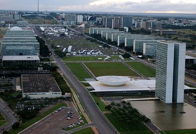 Esplanada dos Ministérios e prédio do Congresso (Agência Brasil)
