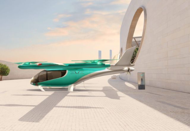 Eve, da Embraer, já tem cerca de 3 mil pedidos de encomendas de 13 países para obter o carro voador | Divulgação/Eve