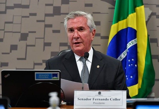 Ex-presidente Collor (PRD-AL) em foto de quando era senador | Divulgação/Leopoldo Silva/Agência Senado