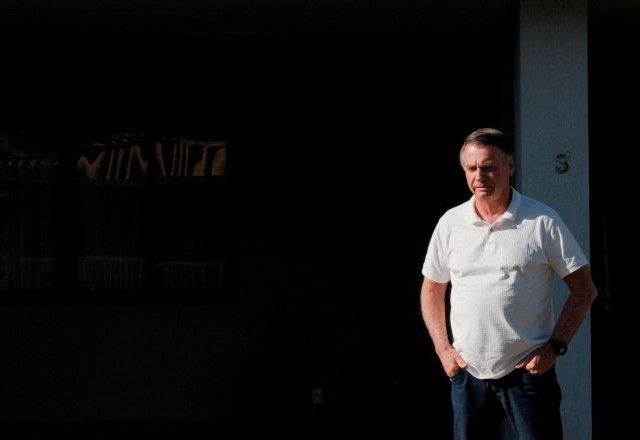 Ex-presidente Jair Bolsonaro (PL) na prisão domiciliar, em Brasília | 29/9/2025/Reuters/Diego Herculano