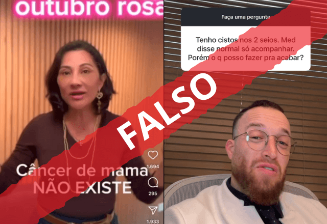 Médicos que disseram informações falsas sobre câncer de mama | Reprodução/Redes sociais
