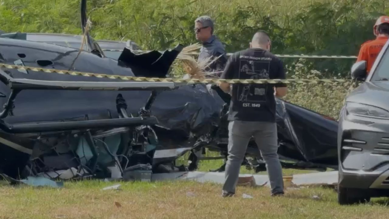 Imagem da notícia: Helicópteros colidiram em sentidos opostos, diz delegado Imagem da notícia: Helicópteros colidiram em sentidos opostos, diz delegado