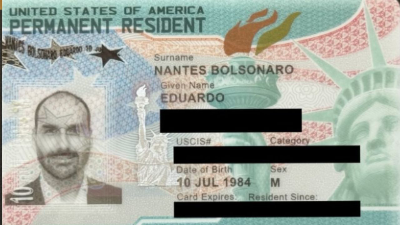 Governo Trump concede green card a Eduardo Bolsonaro Governo Trump concede green card a Eduardo Bolsonaro