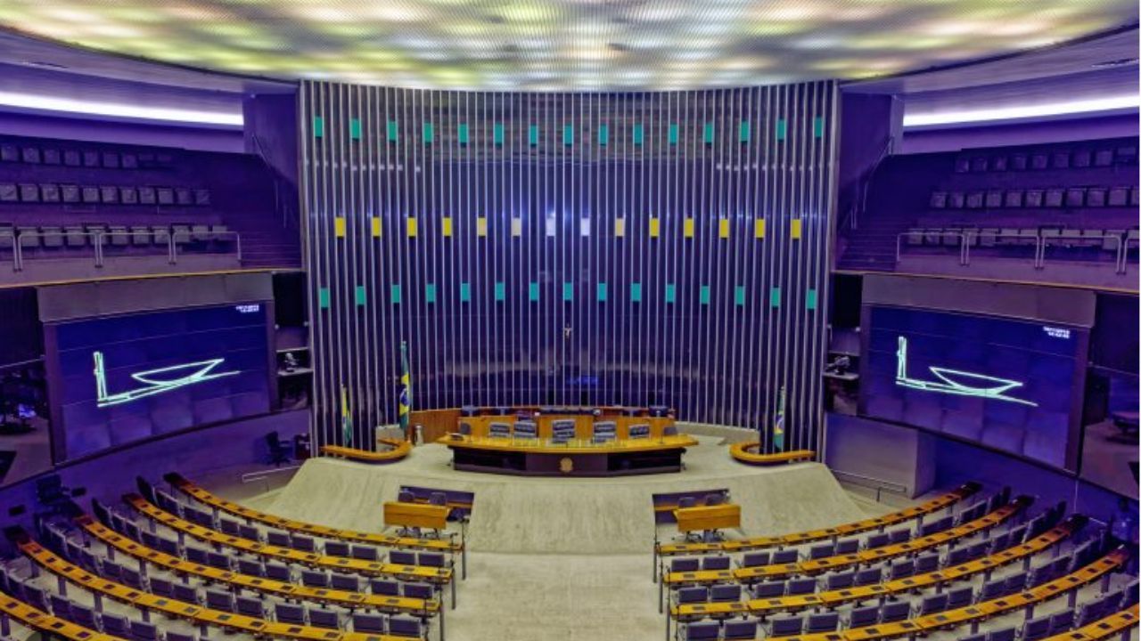 Congresso vazio | Reprodução/Câmara dos Deputados