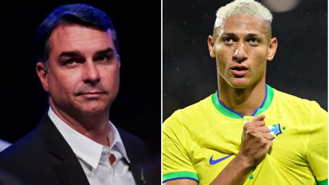 Richarlison cobra Flávio sobre terreno no litoral do Rio | Reprodução