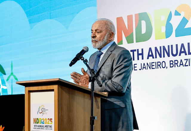 Presidente Luiz Inácio Lula da Silva na cerimônia de abertura da 10ª reunião anual do NDB | Distribuição/Ricardo Stuckert/PR 