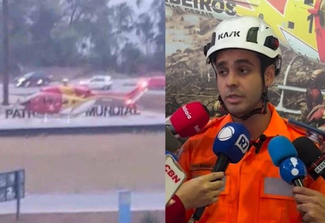Bombeiros enfrentam dificuldades em remoção de corpos das vítimas do acidente de helicóptero em MG | Reprodução
