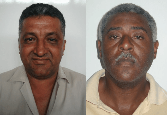 Manoel Jose (à esquerda) e Valmir de Souza (à direita) atuavam na brigada de incêndio do IBGE | Reprodução