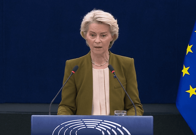Presidente da Comissão Europeia, Ursula von der Leyen | Reprodução