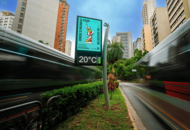 Modelo foi desenvolvido por Ruy Ohtake, filho da artista plástica Tomie Ohtake | Divulgação/JCDecaux