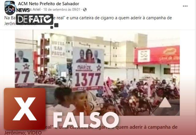 Beneficíos em troca de apoio Reprodução / Facebook