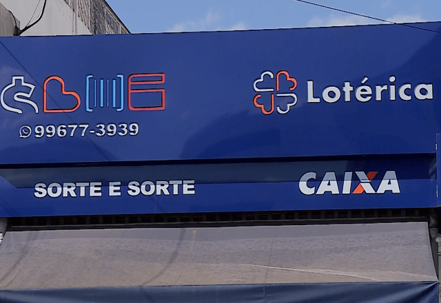 Fachada da lotérica Sorte e Sorte, no Guará II (DF) | SBT