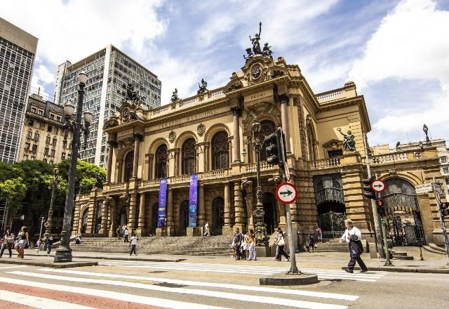 Fachada do Theatro Municipal de São Paulo