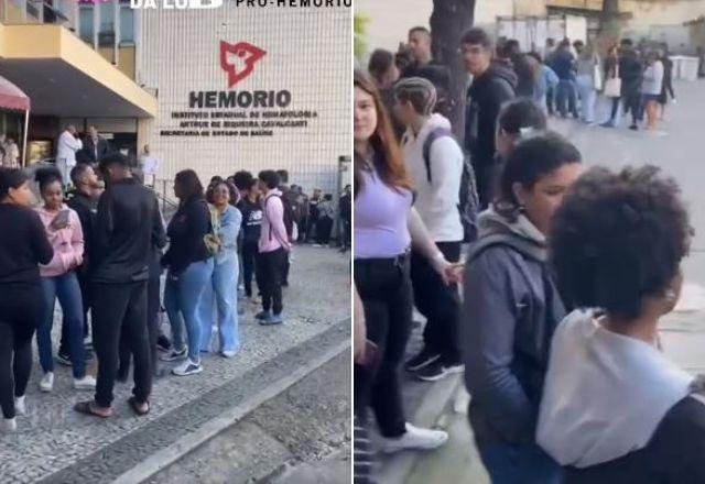 Fãs fazem fila para doar sangue e conseguir ingressos para Numanice