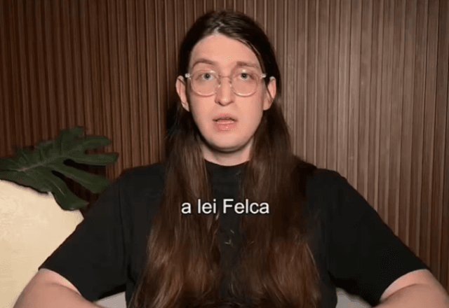 Felca em pronunciamento nesta quinta-feira(18) | Foto: reprodução/Redes Sociais 