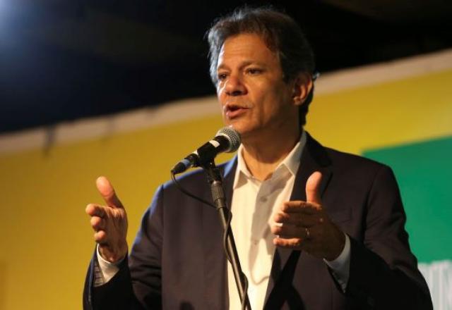 Fernando Haddad durante anúncio do Governo Federal