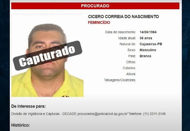 Ficha do empresário preso por matar mulher a facadas