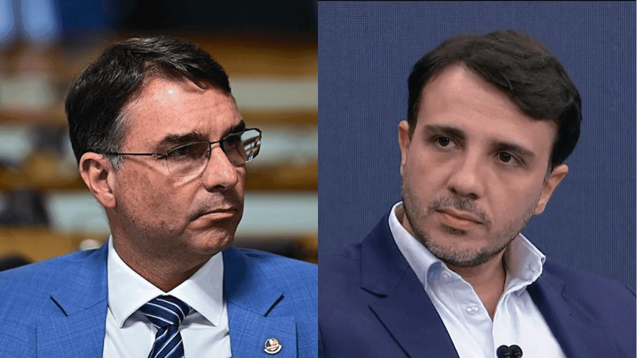 Renan desafia Flávio para debate: “Se eu perder, apoio você” Renan desafia Flávio para debate: “Se eu perder, apoio você”