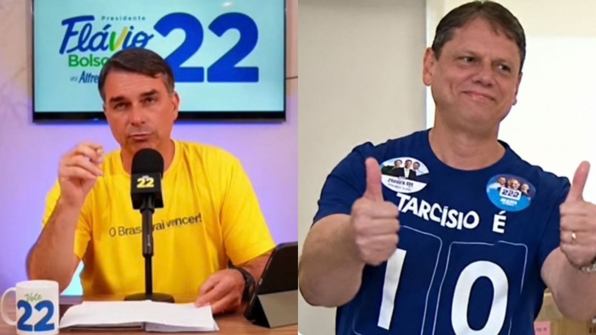 Tarcísio ajuda Flávio em preparação para debate após crítica