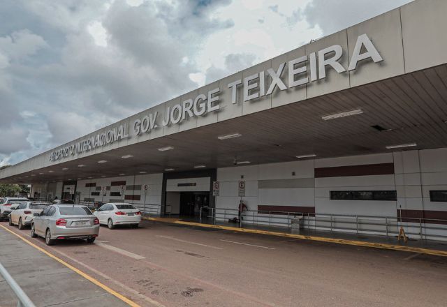 Fachada do Aeroporto Internacional Governador Jorge Teixeira | Divulgação/Prefeitura de Porto Velho