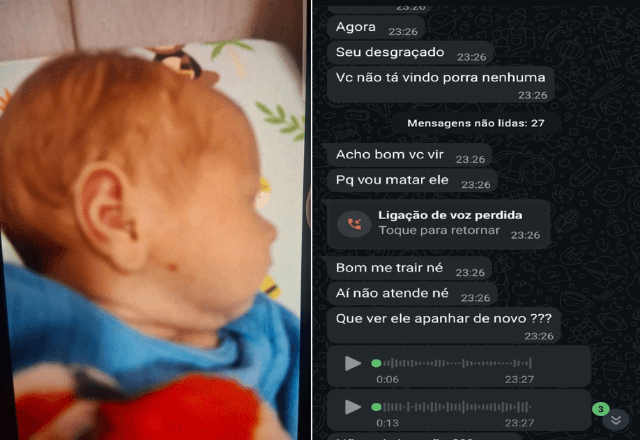 Mulher acusada de torturar filho recém-nascido na Consolação, no centro de São Paulo, trocou mensagens com o pai do bebê em que o acusa de tê-la traído | Fotos: Cedidas ao SBT - 18.01.2026