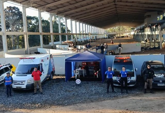 Incidente ocorreu durante a 4° edição do Festival do Cordeiro e do Laço em São Mateus do Sul | Divulgação