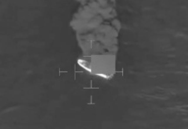 Ataque foi realizado no Pacífico Oriental | Divulgação/Marinha dos EUA