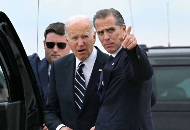Presidente dos EUA, Joe Biden, e o filho Hunter Biden | Reprodução