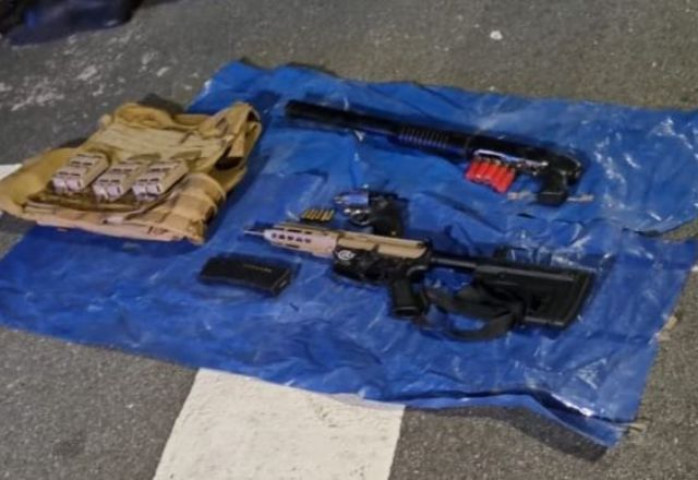 Criminosos são presos com forte armamento na zona sul de SP