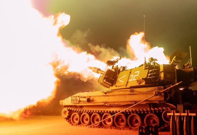 Tanque de guerra israelense em operação na Faixa de Gaza | Divulgação/IDF