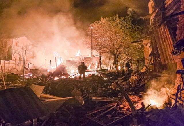 Ataque provou incêndios em Odesa | Divulgação/governo da Ucrânia