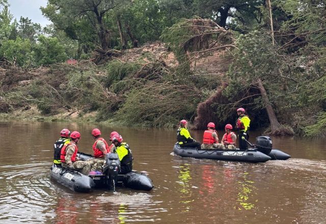 Guarda Nacional do Texas em operação de resgate | Divulgação