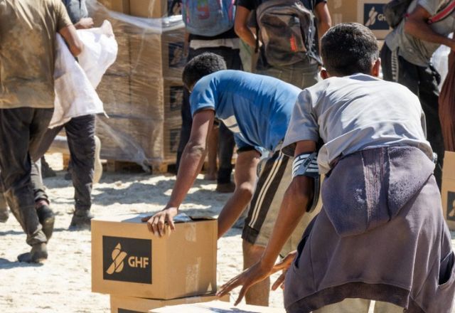 Mortes aconteceram em um dos centros de distribuição de ajuda humanitária da GHF | Divulgação/GHF