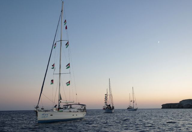 Flotilha Global Sumud foi interceptada pelo exército israelense | Reuters