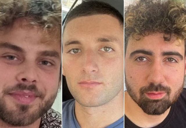 Alon Ohel, Matan Angrest e Guy Gilboa-Dalal foram libertados nesta madrugada | Reprodução