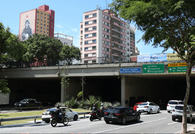 Viaduto Jaceguai, sobre a avenida 23 de maio, no centro de São Paulo | Foto: Rovena Rosa/Agência Brasil - 26.01.2023