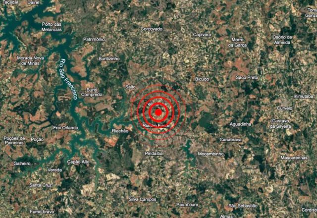 Tremores de terra foram registrados em Felixlândia | Rede Sismográfica Brasileira