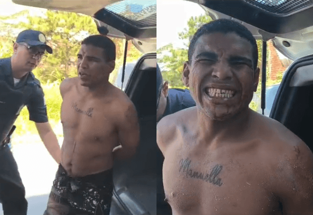 Polícia prende homem que espancou mulher em via pública em São Bernardo | Fotos: Cedidas ao SBT - 16.03.2026