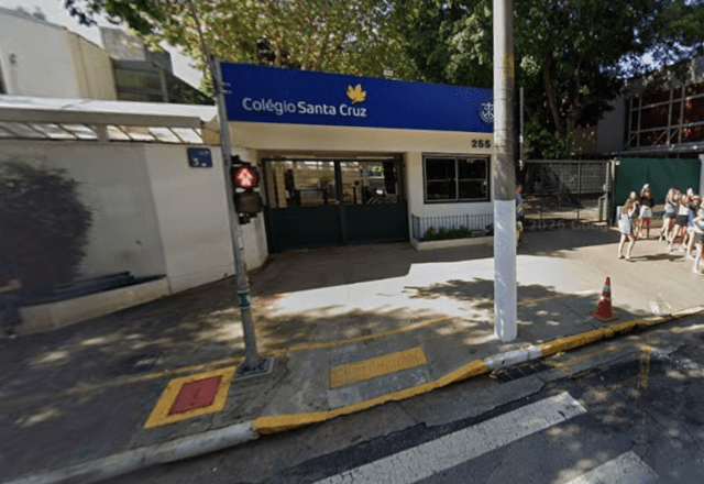 Fachada do Colégio Santa Cruz, no Alto de Pinheiros, zona oeste de São Paulo | Foto: Reprodução/Google Maps - 20.03.2026