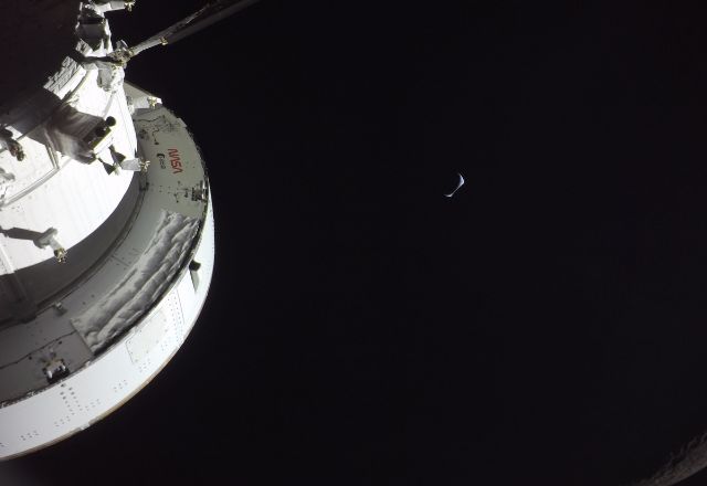 Foto capturada durante a missão Artemis II, da Nasa | Divulgação/Nasa