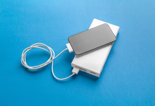 Power bank, ou carregador portátil, é uma bateria externa portátil para recarregar dispositivos eletrônicos | Freepick